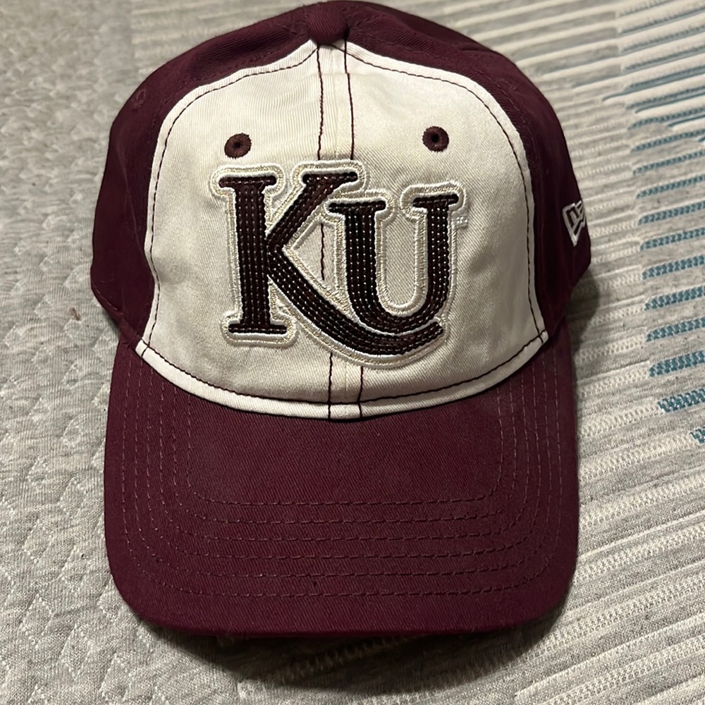 New Era Burgundy and White Cap